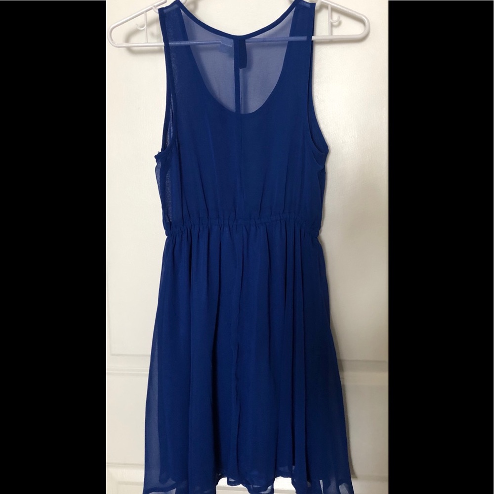 H&M Divided Royal Blue Fit & Flare Dress 4 Small S